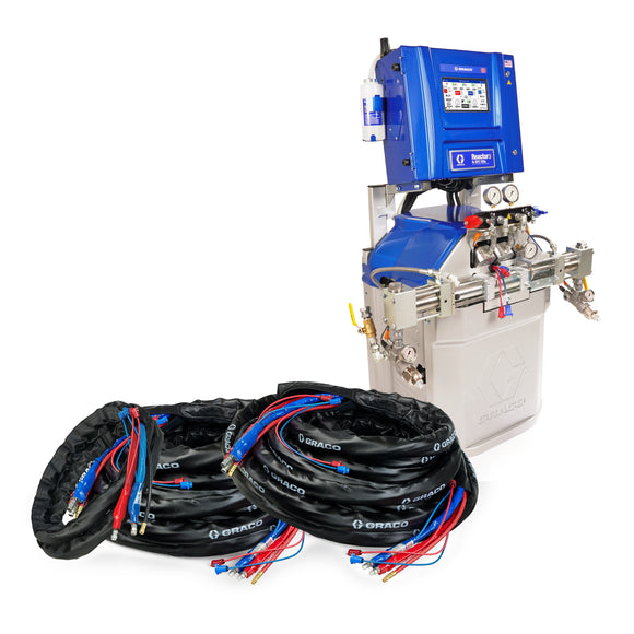 IHR367 - Reactor 3 H-XP2 Elite Tier Polyurea Proportioner Package, 200 ft Internal Heated Hose, 20 ft Xcelerator Whip Hose, 60 Hz