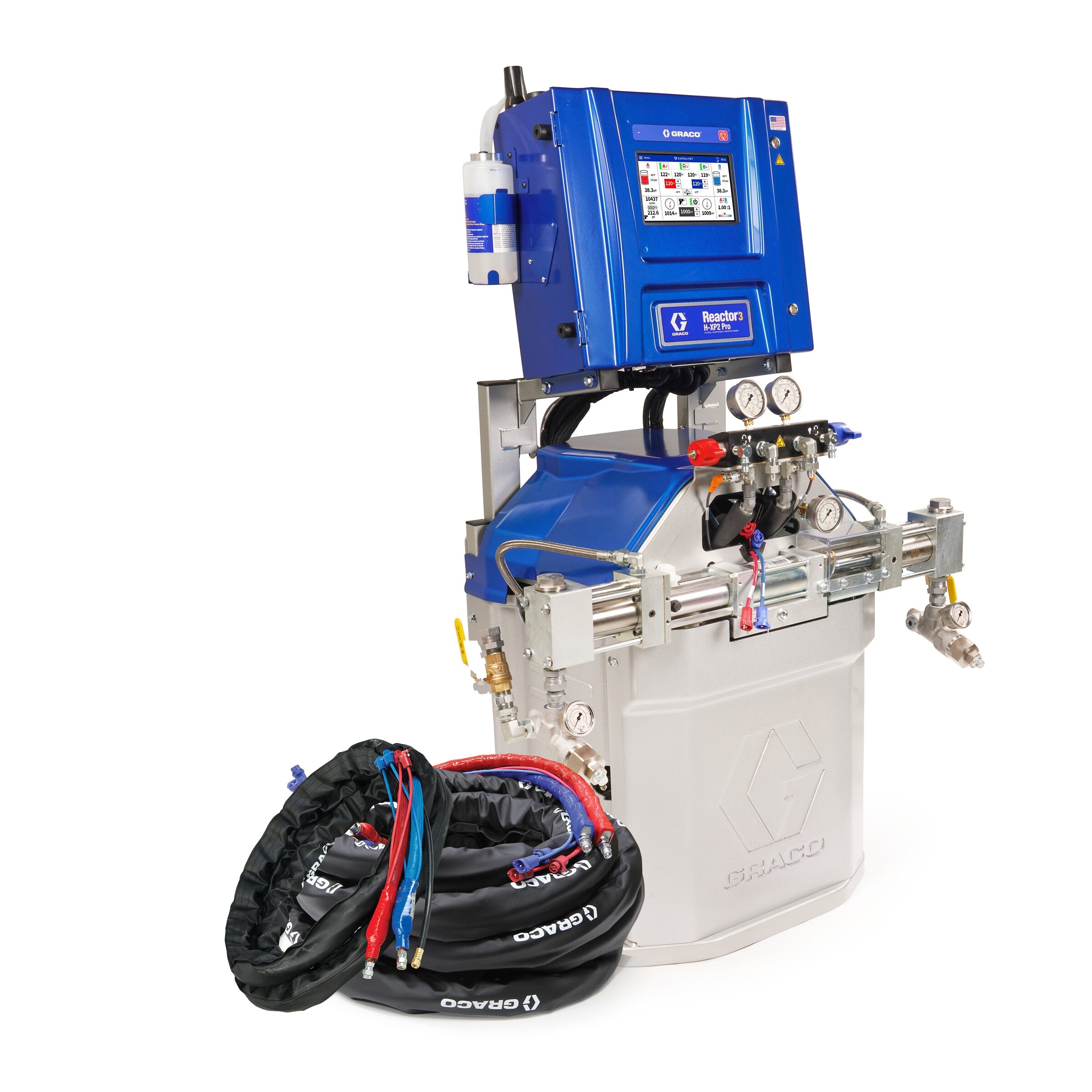 ISR365 - Reactor 3 H-XP2 Pro Tier Polyurea Proportioner Package, 50 ft Internal Heated Hose, 20 ft Xcelerator Whip Hose, 60 Hz