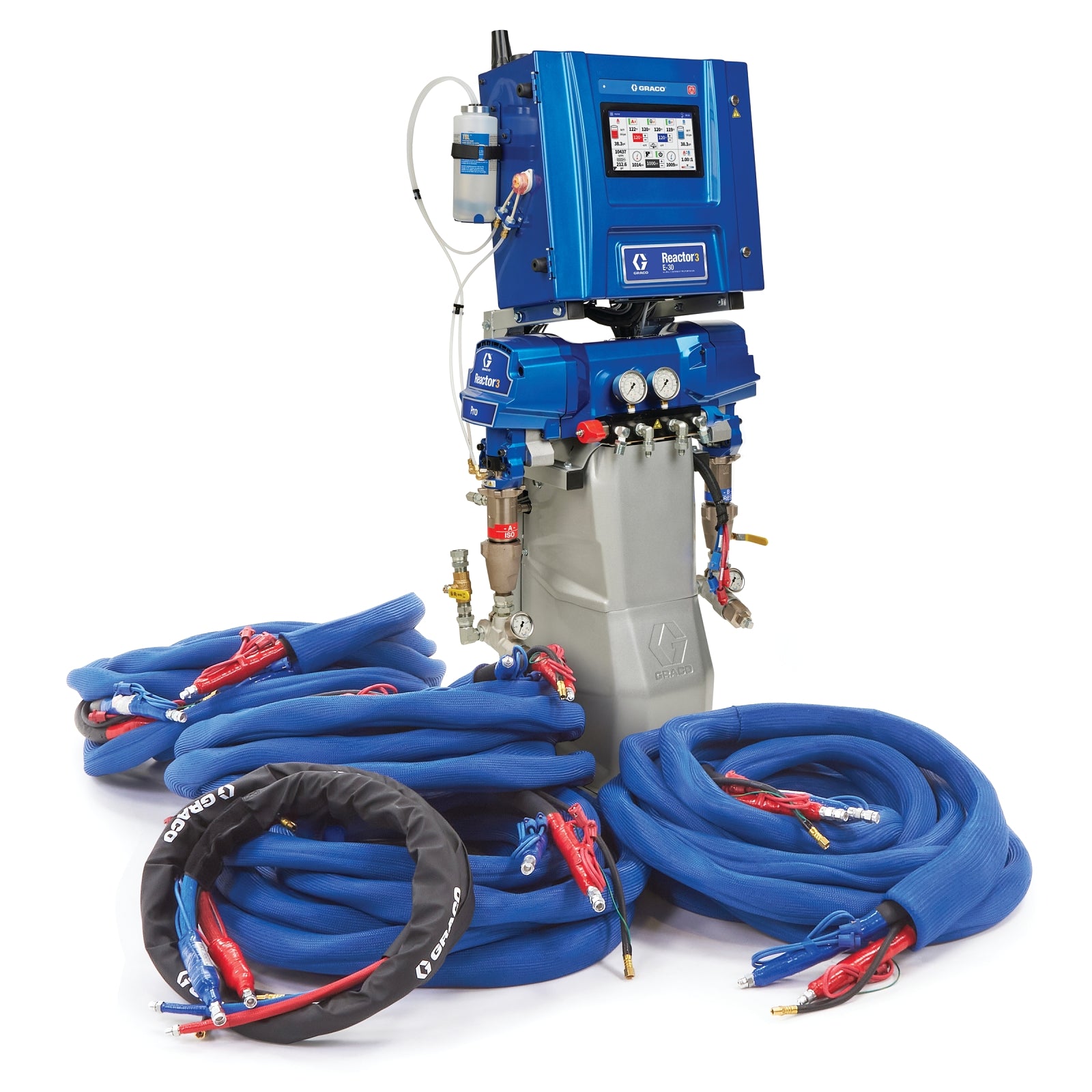 EHR311 - Reactor 3 E-20 Pro Tier Spray Foam Proportioner Package, 200 ft External Heated Hose, 7 kW