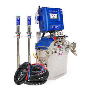 CSR367 - Reactor 3 H-XP2 Elite Tier Polyurea Proportioner Package, 50 ft Internal Heated Hose, 20 ft Xcelerator Whip Hose, Core E1 Transfer Pumps, 60 Hz