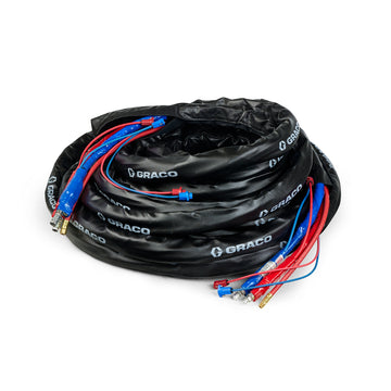 25P435 - XCELERATOR 100 FT X 3/8 IN INTERNAL HEATED HOSE, 2000 PSI, WITHOUT CABLE, XTREME-WRAP, REACTOR 3