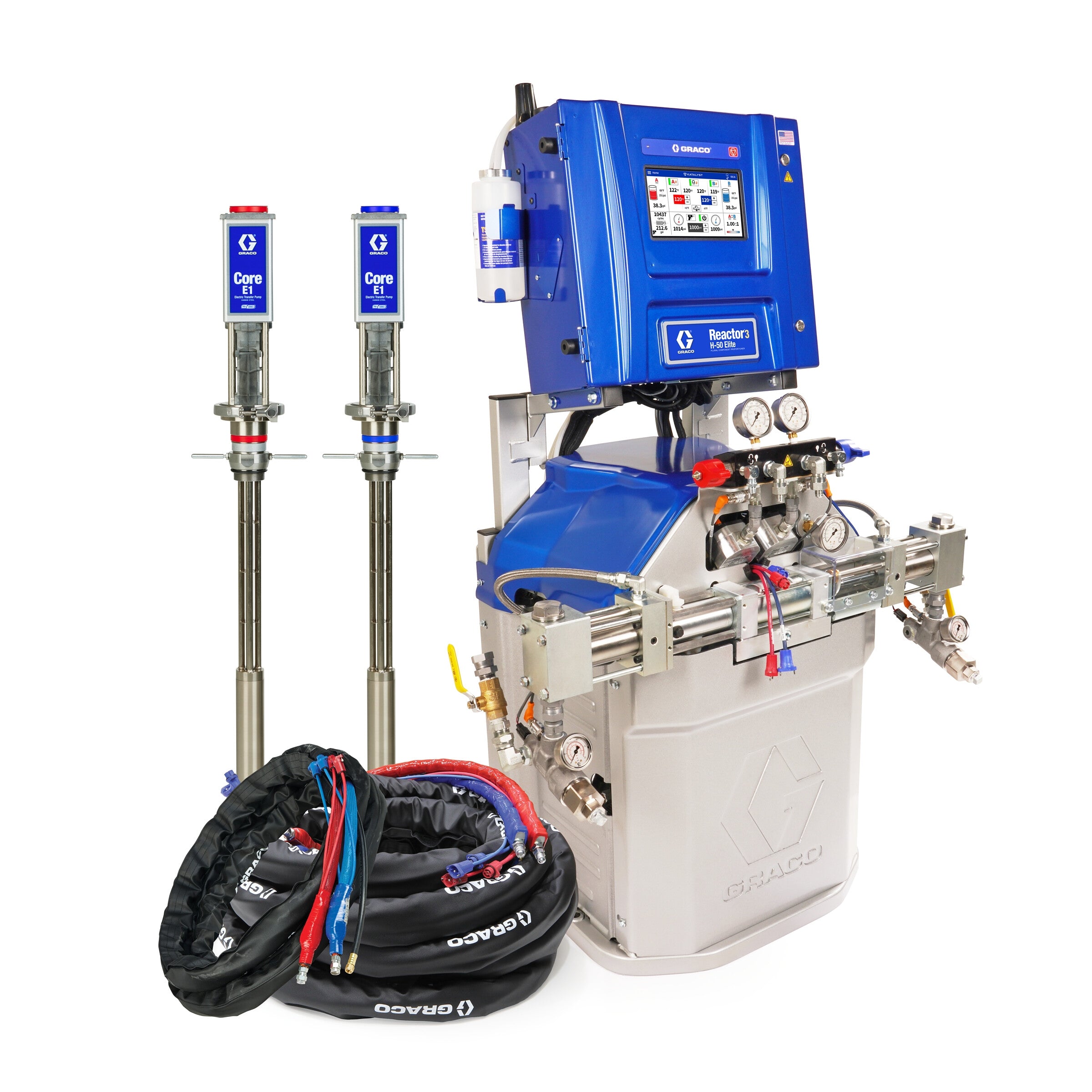 CSR377 - Reactor 3 H-50 Elite PACKAGE, H50, R3,230V, 50' Insulated Hose, 20' WHIP, CORE Pump Kit (Copy) (Copy) (Copy)